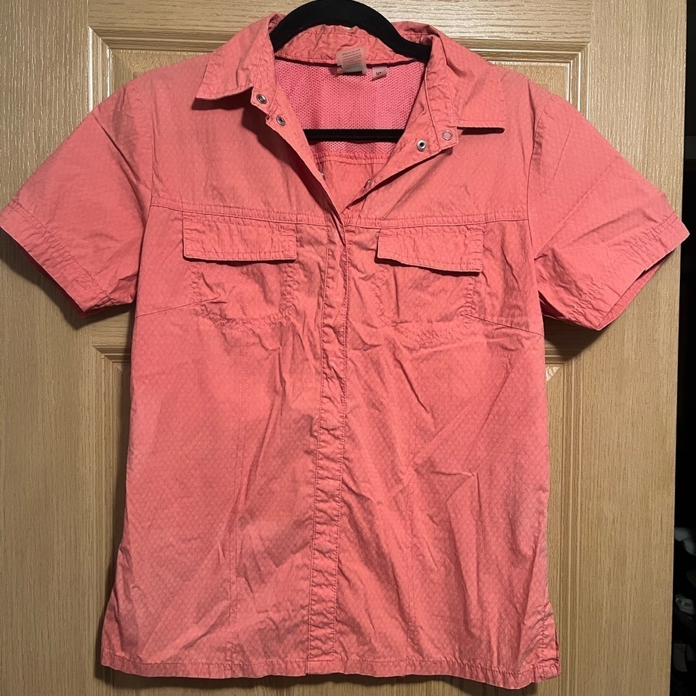 REI Bryce Coral Short Sleeved Sun Shirt